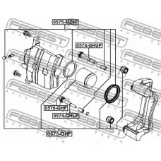 0576-GHF FEBEST Поршень, корпус скобы тормоза