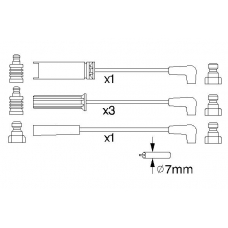 0 986 356 972 BOSCH Комплект проводов зажигания