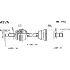 MT-P99D ASVA Приводной вал