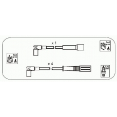 CPS12 JANMOR Комплект проводов зажигания