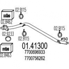 01.41300 MTS Труба выхлопного газа
