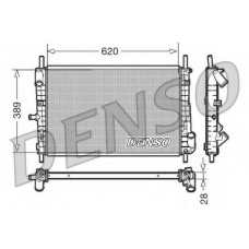 DRM10072 DENSO Радиатор, охлаждение двигателя