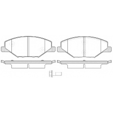 P14533.00 WOKING Комплект тормозных колодок, дисковый тормоз