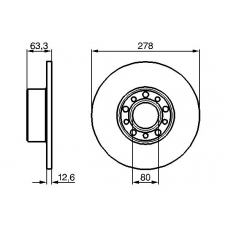 0 986 478 058 BOSCH Тормозной диск