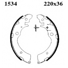 01534 BSF Комплект тормозных колодок