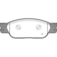 BPA0731.10 OPEN PARTS Комплект тормозных колодок, дисковый тормоз