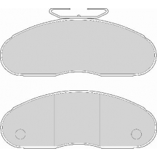 G6070 ABEX Комплект тормозных колодок, дисковый тормоз