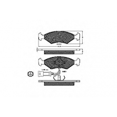 30132 SPIDAN Комплект тормозных колодок, дисковый тормоз