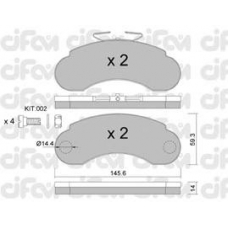 822-055-1 CIFAM Комплект тормозных колодок, дисковый тормоз