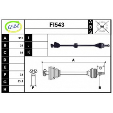 FI543 SERA Приводной вал