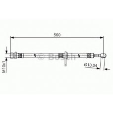 1 987 481 512 BOSCH Тормозной шланг