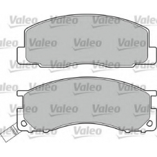 598496 VALEO Комплект тормозных колодок, дисковый тормоз