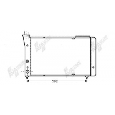 58002123 VAN WEZEL Радиатор, охлаждение двигателя