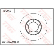 DF7065 TRW Тормозной диск