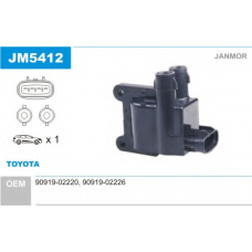 JM5412 JANMOR Катушка зажигания
