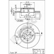 BS 7608 BRECO Тормозной диск