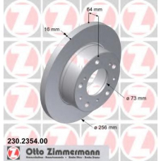 230.2354.00 ZIMMERMANN Тормозной диск