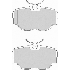FD6628N NECTO Комплект тормозных колодок, дисковый тормоз