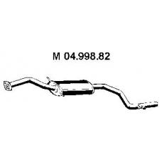 04.998.82 EBERSPACHER Средний глушитель выхлопных газов