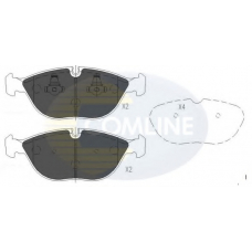 CBP01003 COMLINE Комплект тормозных колодок, дисковый тормоз