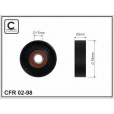 02-98 CAFFARO Натяжной ролик, поликлиновой  ремень