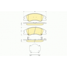 6133679 GIRLING Комплект тормозных колодок, дисковый тормоз