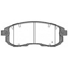 BPA0293.11 OPEN PARTS Комплект тормозных колодок, дисковый тормоз