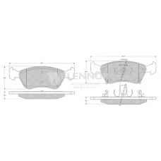 FB210391 FLENNOR Комплект тормозных колодок, дисковый тормоз