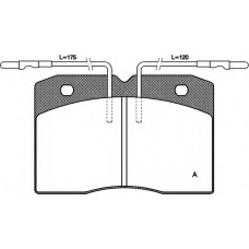 BPA0211.04 OPEN PARTS Комплект тормозных колодок, дисковый тормоз