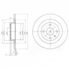 BG3556 DELPHI Тормозной диск
