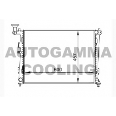 104272 AUTOGAMMA Радиатор, охлаждение двигателя