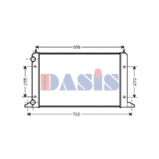 040490N AKS DASIS Радиатор, охлаждение двигателя