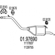 01.97690 MTS Глушитель выхлопных газов конечный