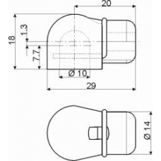 LIP128601 QUINTON HAZELL Упругий элемент, капот