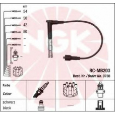 0738 NGK Комплект проводов зажигания