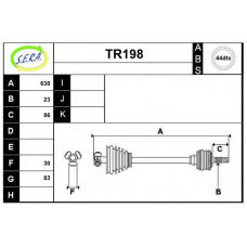 TR198 SERA Приводной вал