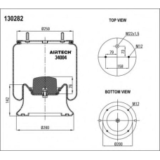 34004  K Airtech Кожух пневматической рессоры