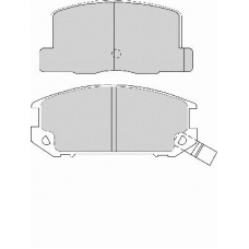 FD6343A NECTO Комплект тормозных колодок, дисковый тормоз