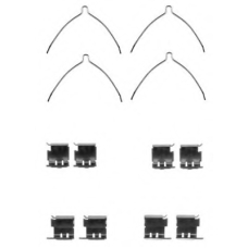 8DZ 355 205-351 HELLA PAGID Комплектующие, колодки дискового тормоза