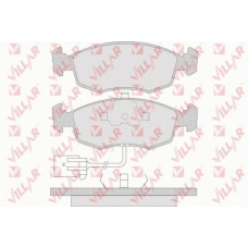626.0744 VILLAR Комплект тормозных колодок, дисковый тормоз