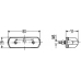 2KA 001 389-101 HELLA Фонарь освещения номерного знака; фонарь освещения