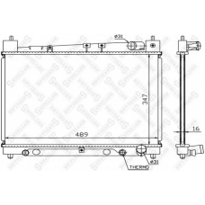 10-26387-SX STELLOX Радиатор, охлаждение двигателя