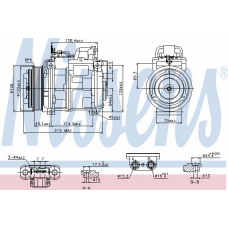 89155 NISSENS Компрессор, кондиционер