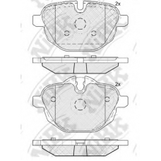 PN0546 NiBK Комплект тормозных колодок, дисковый тормоз