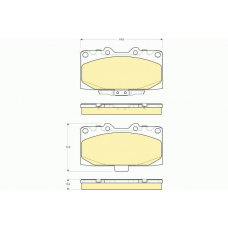6133079 GIRLING Комплект тормозных колодок, дисковый тормоз