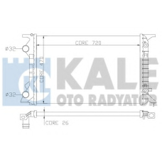 353400 KALE OTO RADYATOR Радиатор, охлаждение двигателя