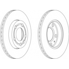 DDF1164-1 FERODO Тормозной диск