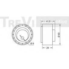 SK008999 SK Натяжной ролик, ремень грм