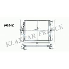 80024z KLAXCAR FRANCE Радиатор, охлаждение двигателя