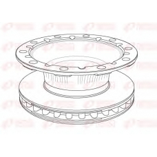 NCA1170.20 REMSA Тормозной диск